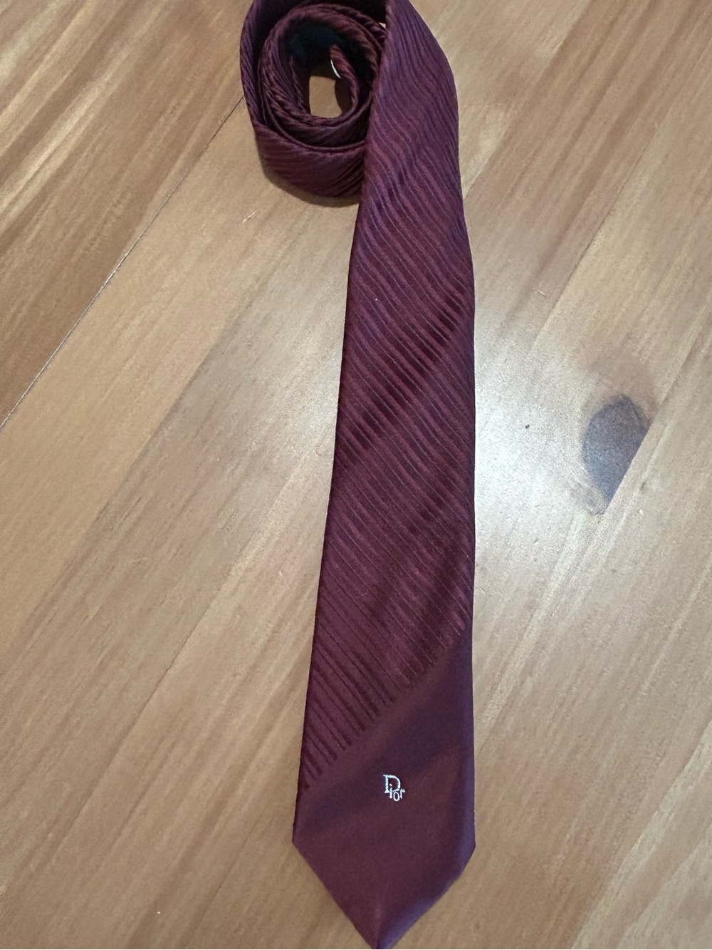 Vintage 1980s Christian Dior Cravates Paris New York All Polyester Tie